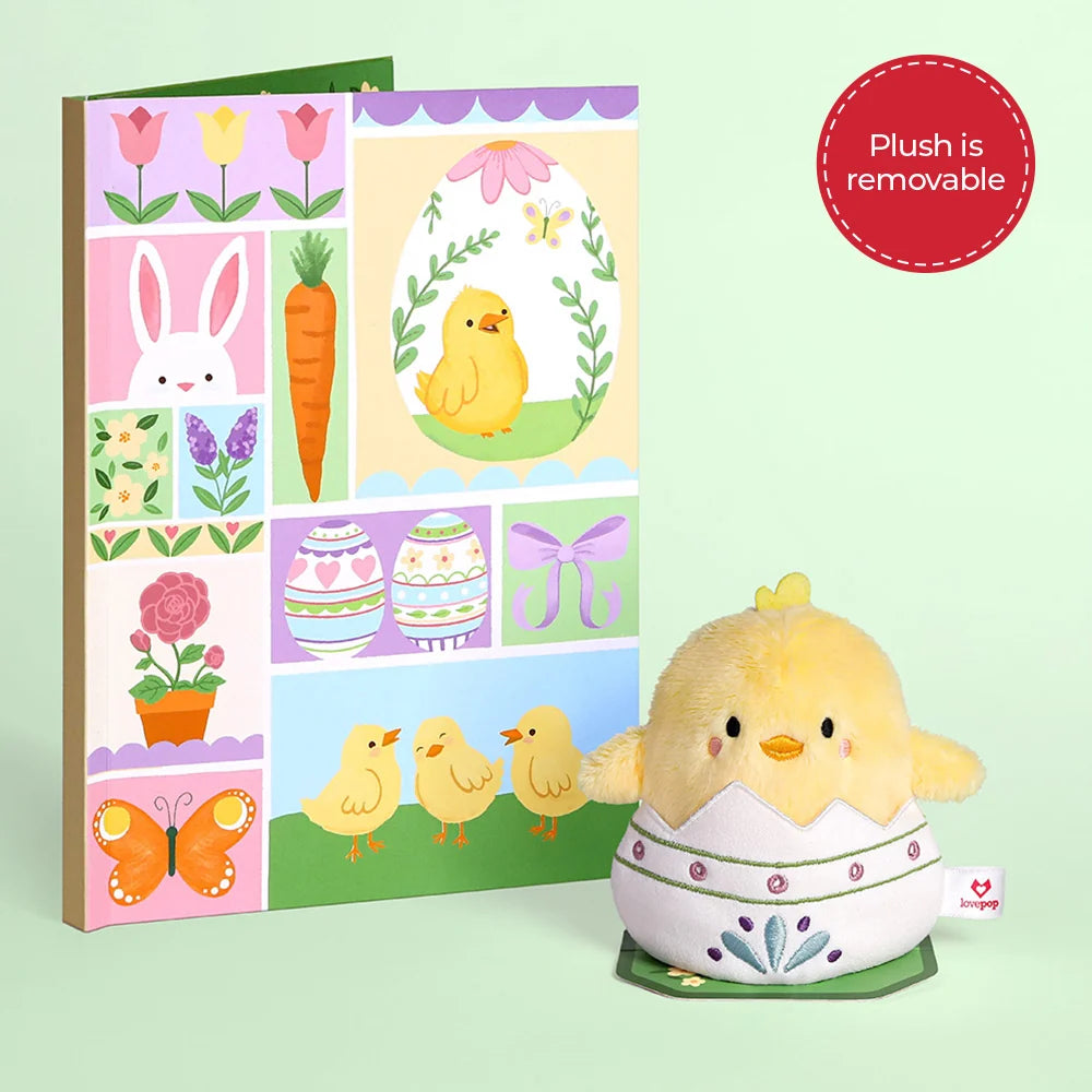Lovepop Spring Chick Plushpop Card