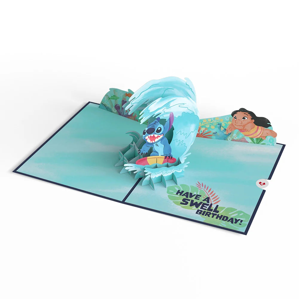 Lovepop Disney’s Stitch Birthday Pop-Up Card & Flower Buds Bouquet Bundle