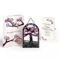 Lovepop You Brighten My World Birds Mother’s Day Suncatcher Card and Sentiment Set for Sister Glass