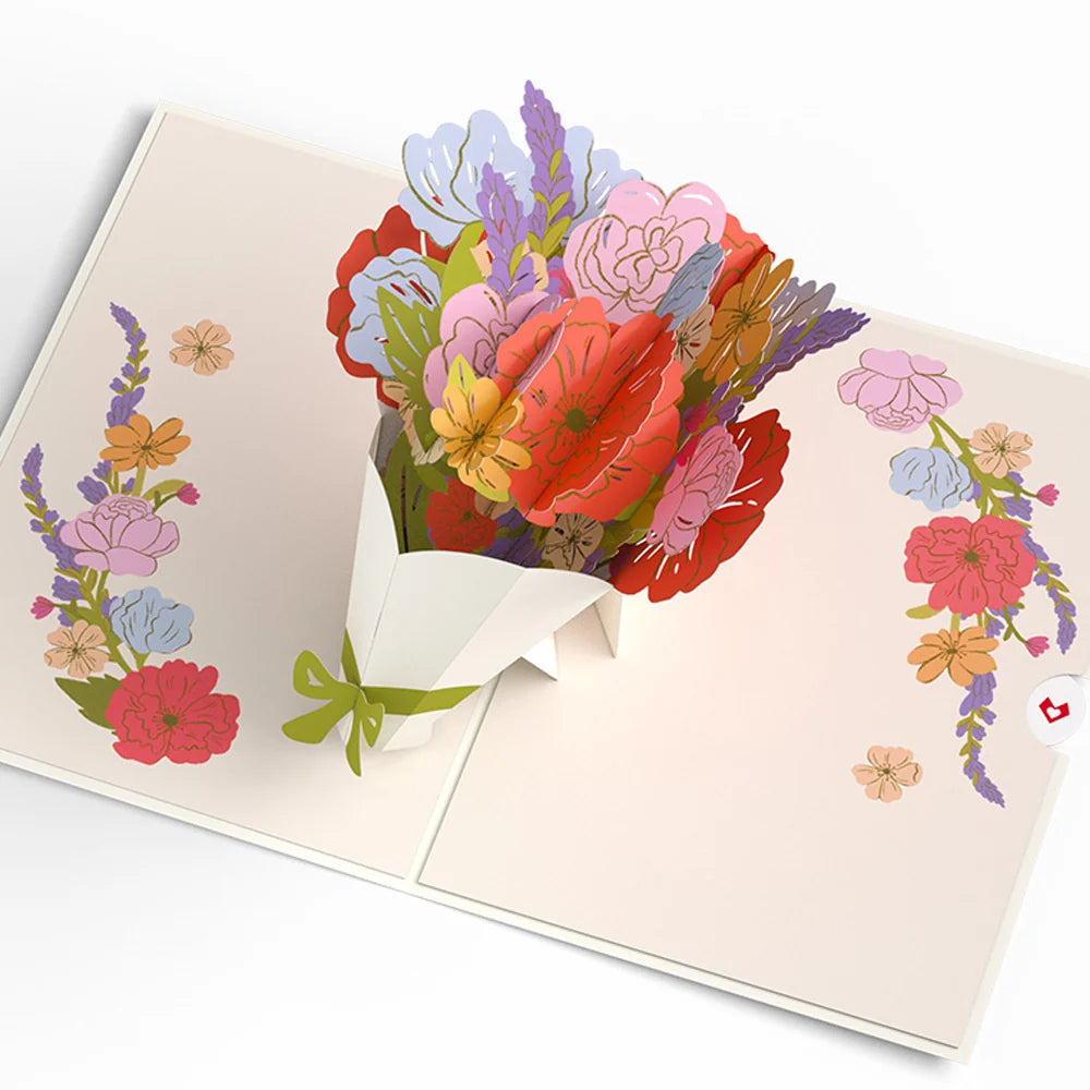 Lovepop Thanks a Bunch Bouquet Pop-Up Card