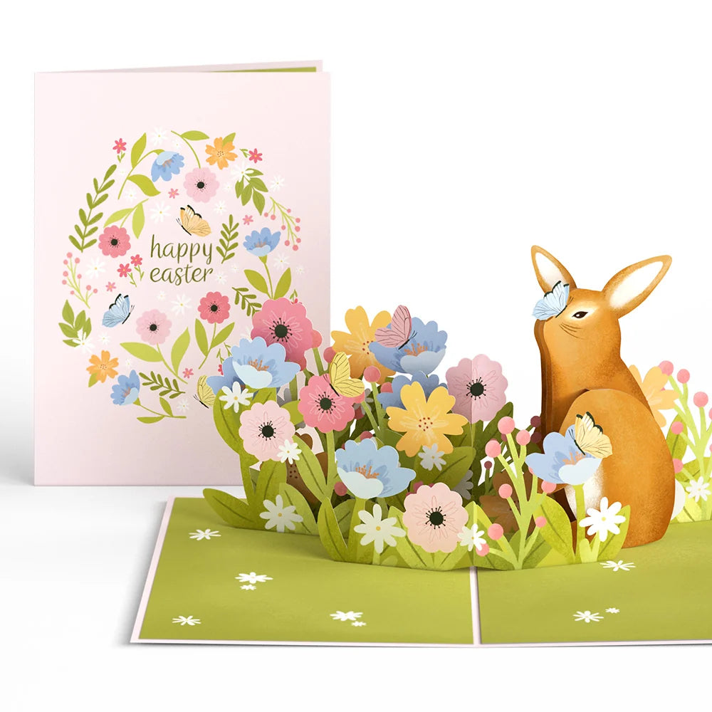 Lovepop Happy Easter Bunny Amid the Blossoms Pop-Up Card