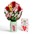 Lovepop You Make My Heart Purr Cat Valentine Bouquet and Sentiment Set for Wife Vase