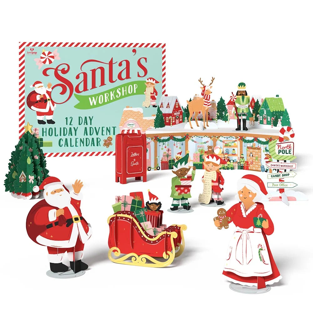 Lovepop Santa’s Workshop 12 Day Holiday Advent Calendar