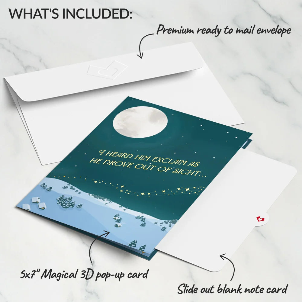 Lovepop Night Sky Santa Sleigh Pop-Up Card