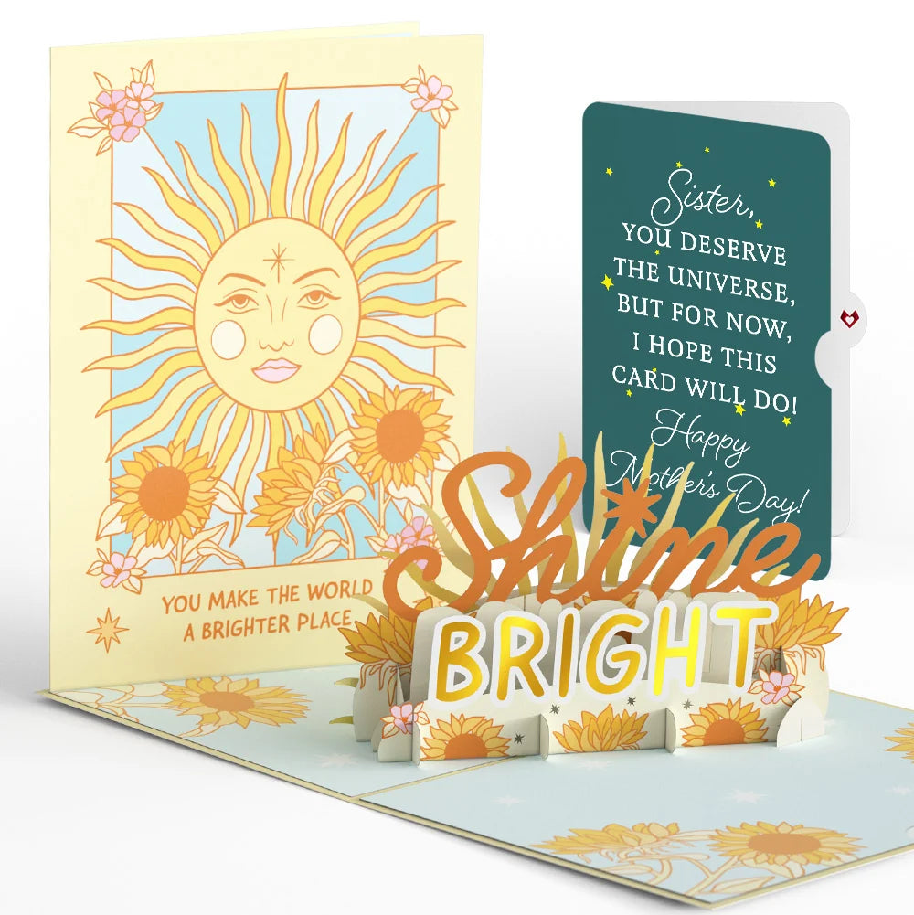 Lovepop Shine Bright Mother’s Day Pop-Up Card and Sentiment Set for Sister