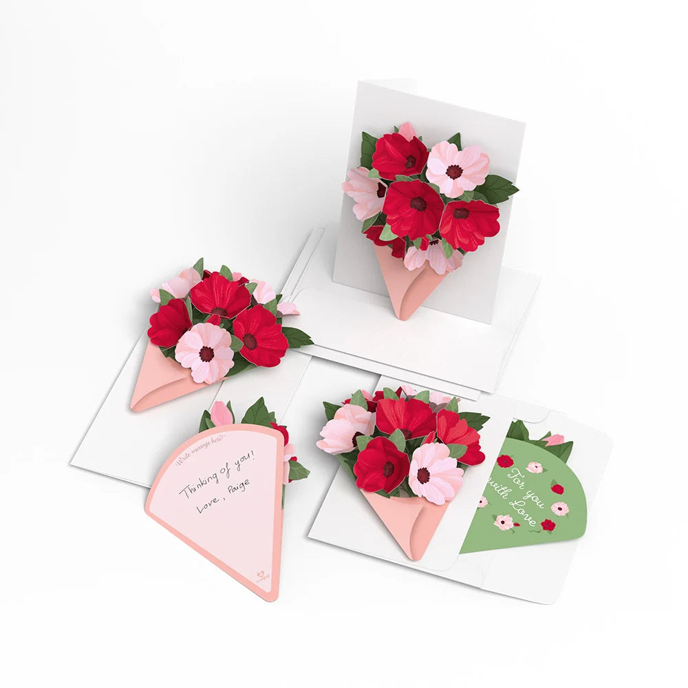 Lovepop Rosy Ruby Little Blooms (Notecard 5-Pack)