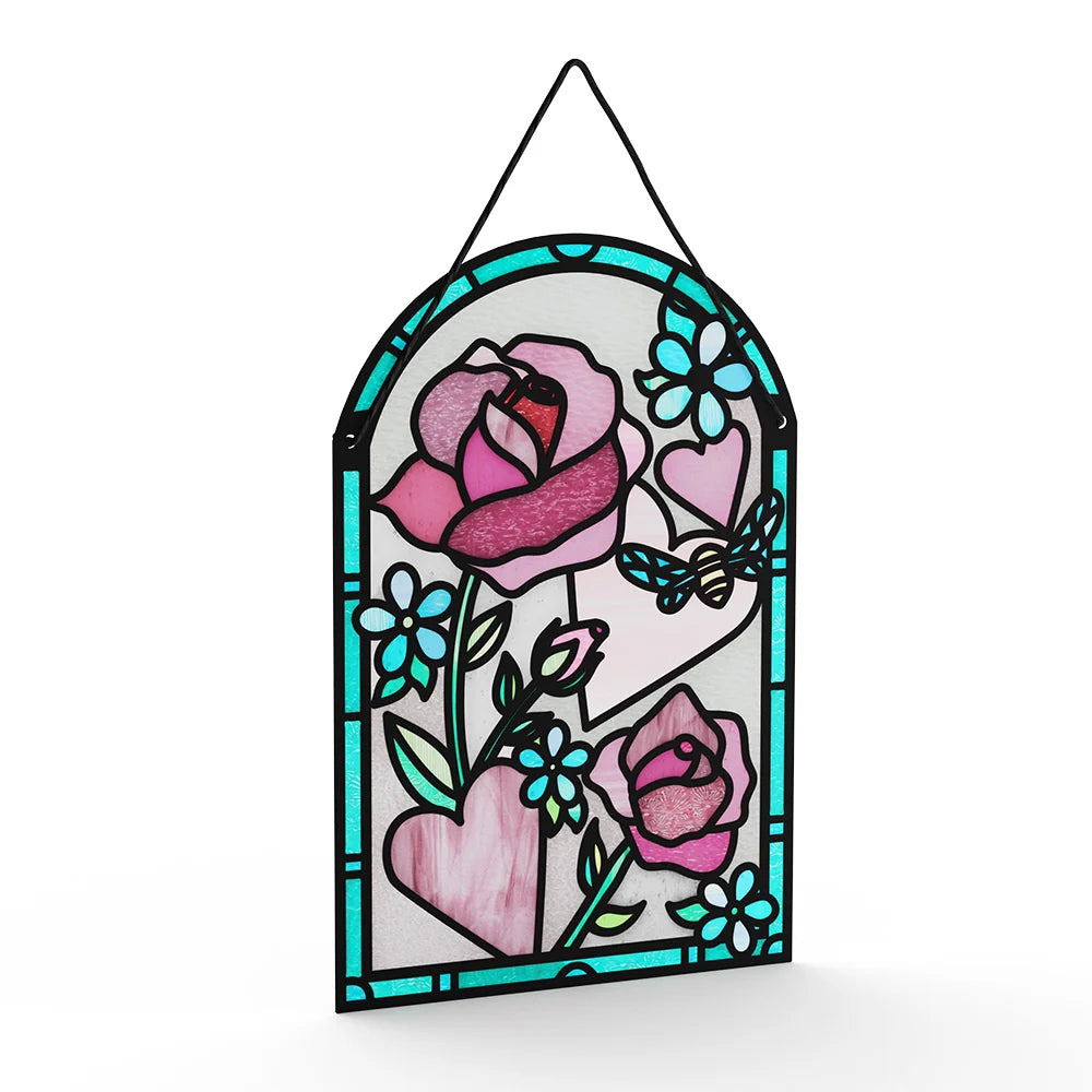 Lovepop Bee Mine Suncatcher The Sweetest Beginning Valentine Pop-Up Card and Sentiment Set Glass