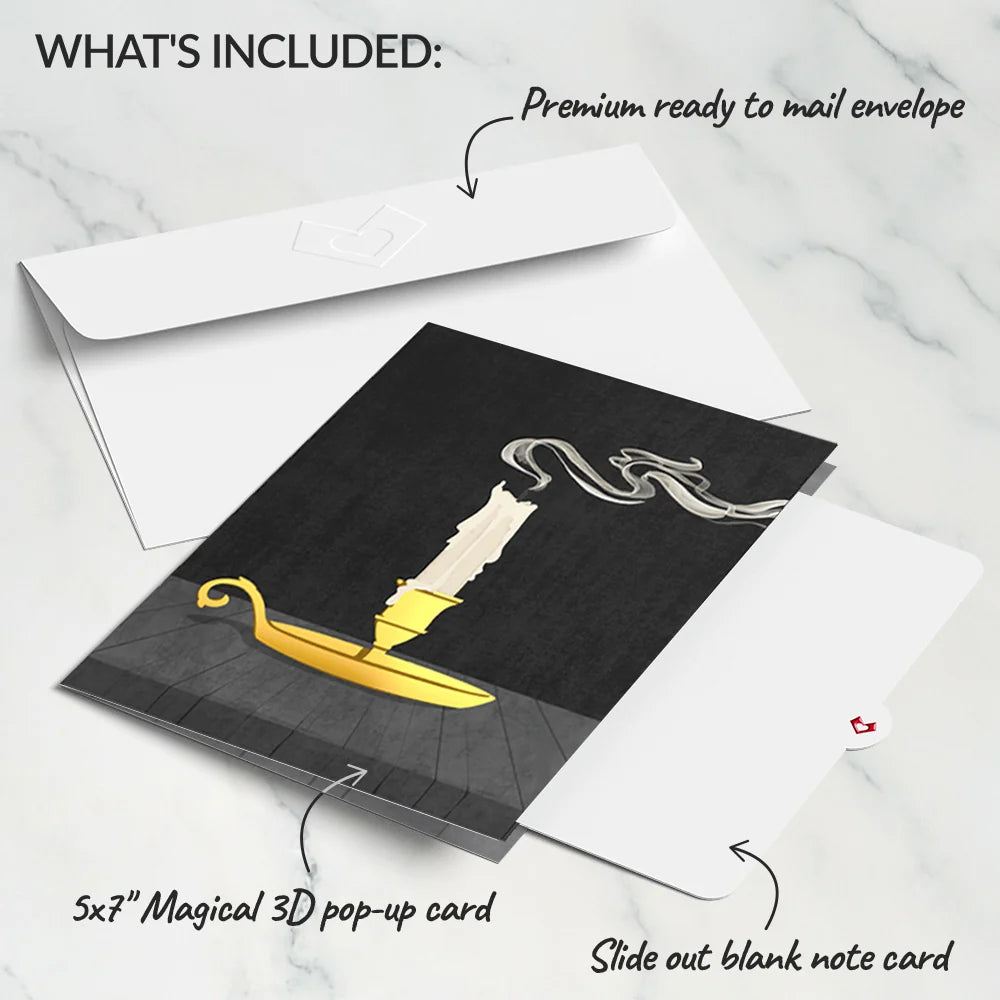 Lovepop Halloween Candlelight Light-Up Pop-Up Card Candle
