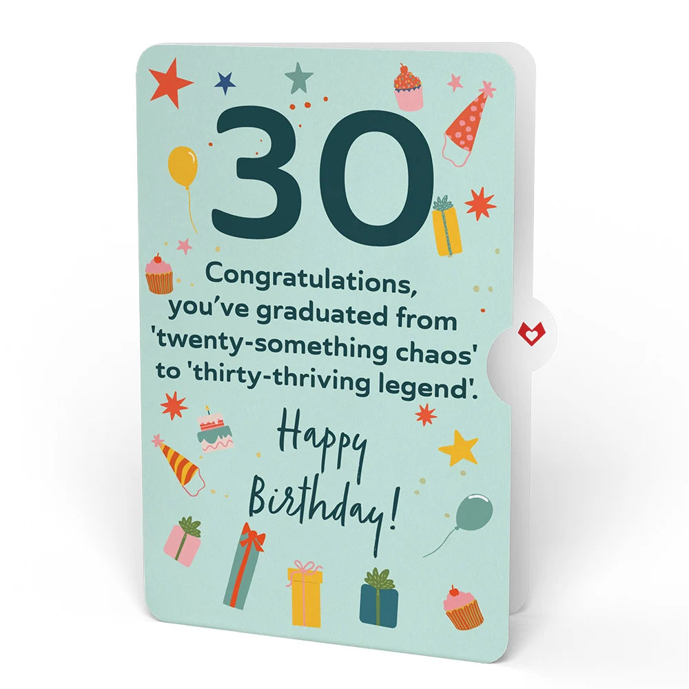 Lovepop 30th Birthday Cupcake Pop-Up Card and Sentiment Set Candle
