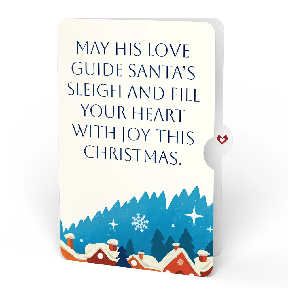 Lovepop Christmas Eve Sleigh Ride Music and Lights Pop-Up Card and Snow Village Guiding Love Sentiment Set