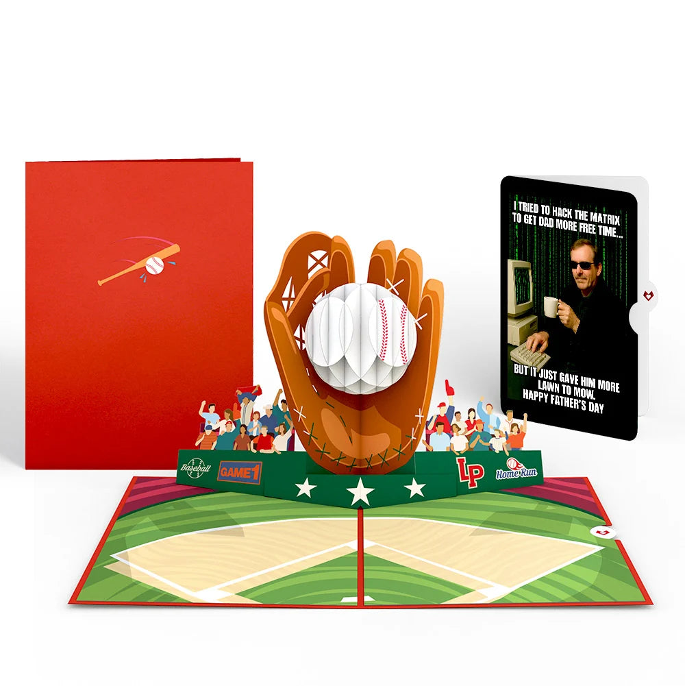 Lovepop Home Run Father’s Day Pop-Up Card and Matrix Hacker Sentiment Set