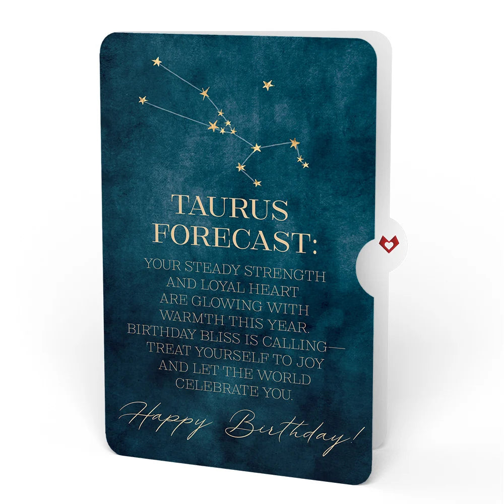 Lovepop Good Vibes Crystals Birthday Pop-Up Card and Taurus Zodiac Sentiment Set