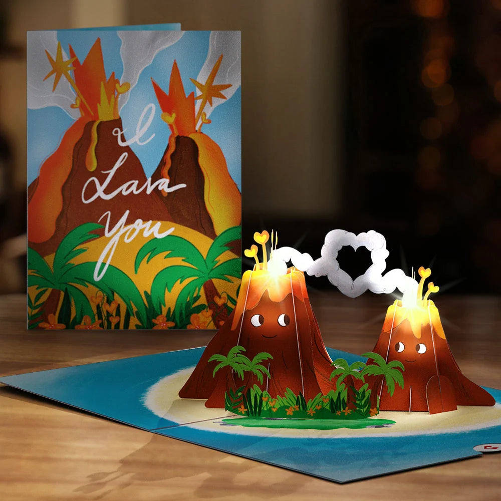 Lovepop Whimsical Love Light-Up Pop-Up Card 3-Pack