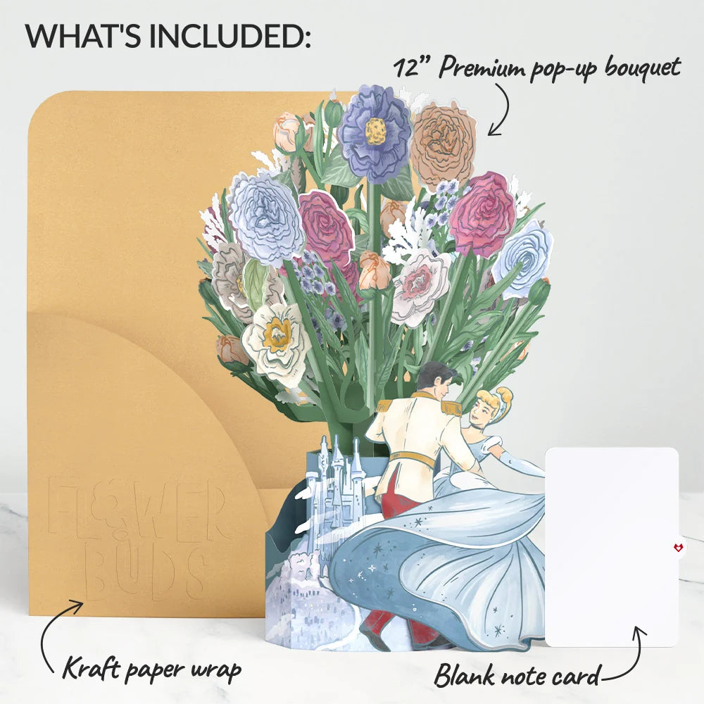 Lovepop Disney’s Cinderella & Prince Charming Flower Buds Bouquet