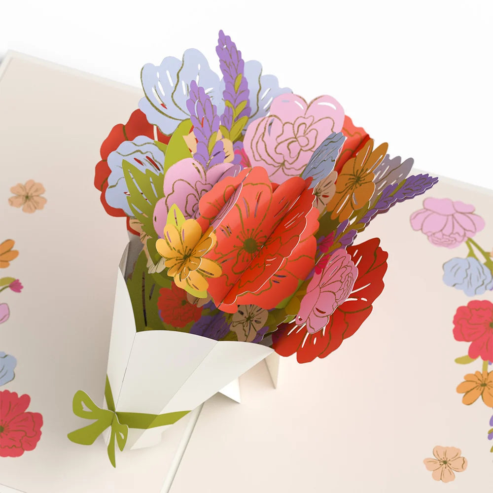 Lovepop Thanks a Bunch Bouquet Pop-Up Card