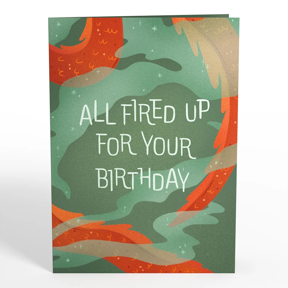 Lovepop Fired Up for Your Birthday Dragon Pop-Up Card