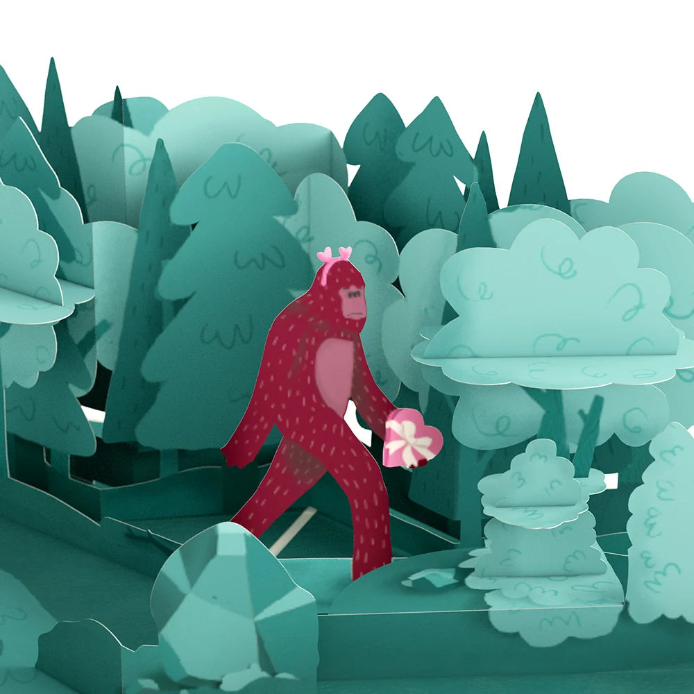 Lovepop Searching for a Valentine Like You Bigfoot Valentine Pop-Up Card and Sentiment Set for Son