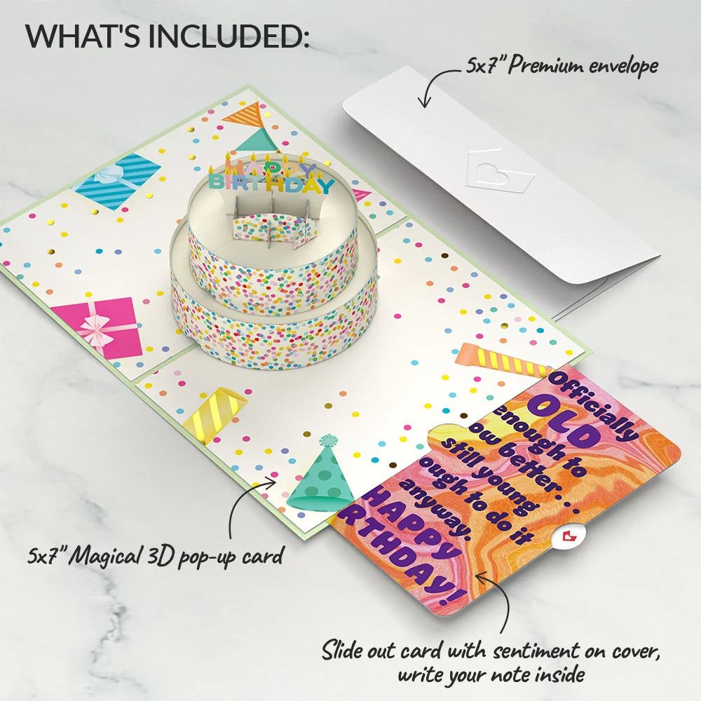 Lovepop Sprinkles Birthday Cake Pop-Up Card and Sentiment Set