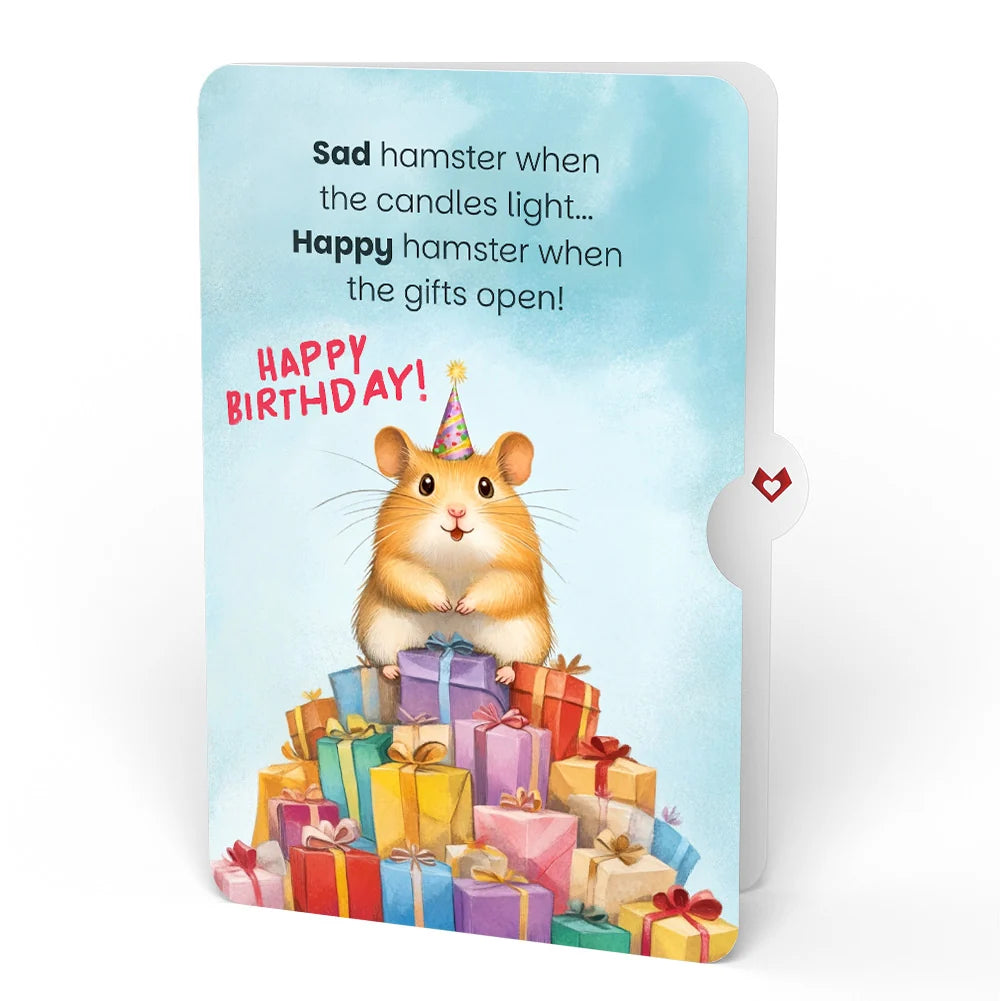 Lovepop Lavender Bicycle Birthday Pop-Up Card and Happy Hamster Sentiment Set