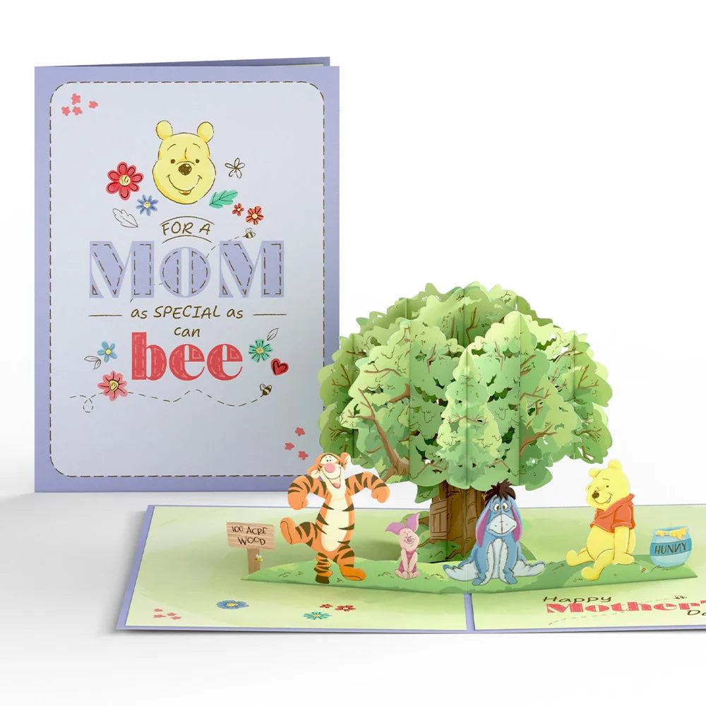 Lovepop Disney’s Winnie the Pooh Special As Can Bee Mom Pop-Up Card & Bouquet Bundle Jar