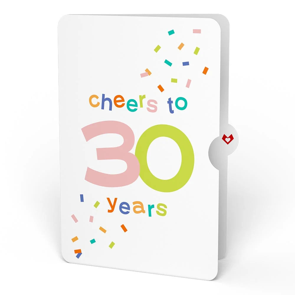 Lovepop Confetti Cake 30th Birthday Pop-Up Card and Sentiment Set Candle