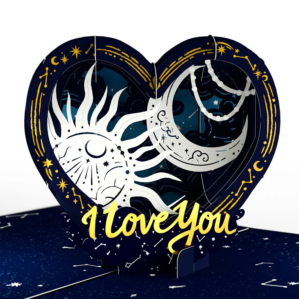 Lovepop Celestial Love Pop-Up Card and Sentiment Set for Girlfriend