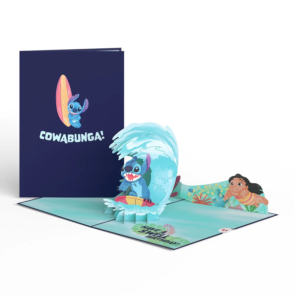 Lovepop Disney’s Stitch Birthday Pop-Up Card & Flower Buds Bouquet Bundle