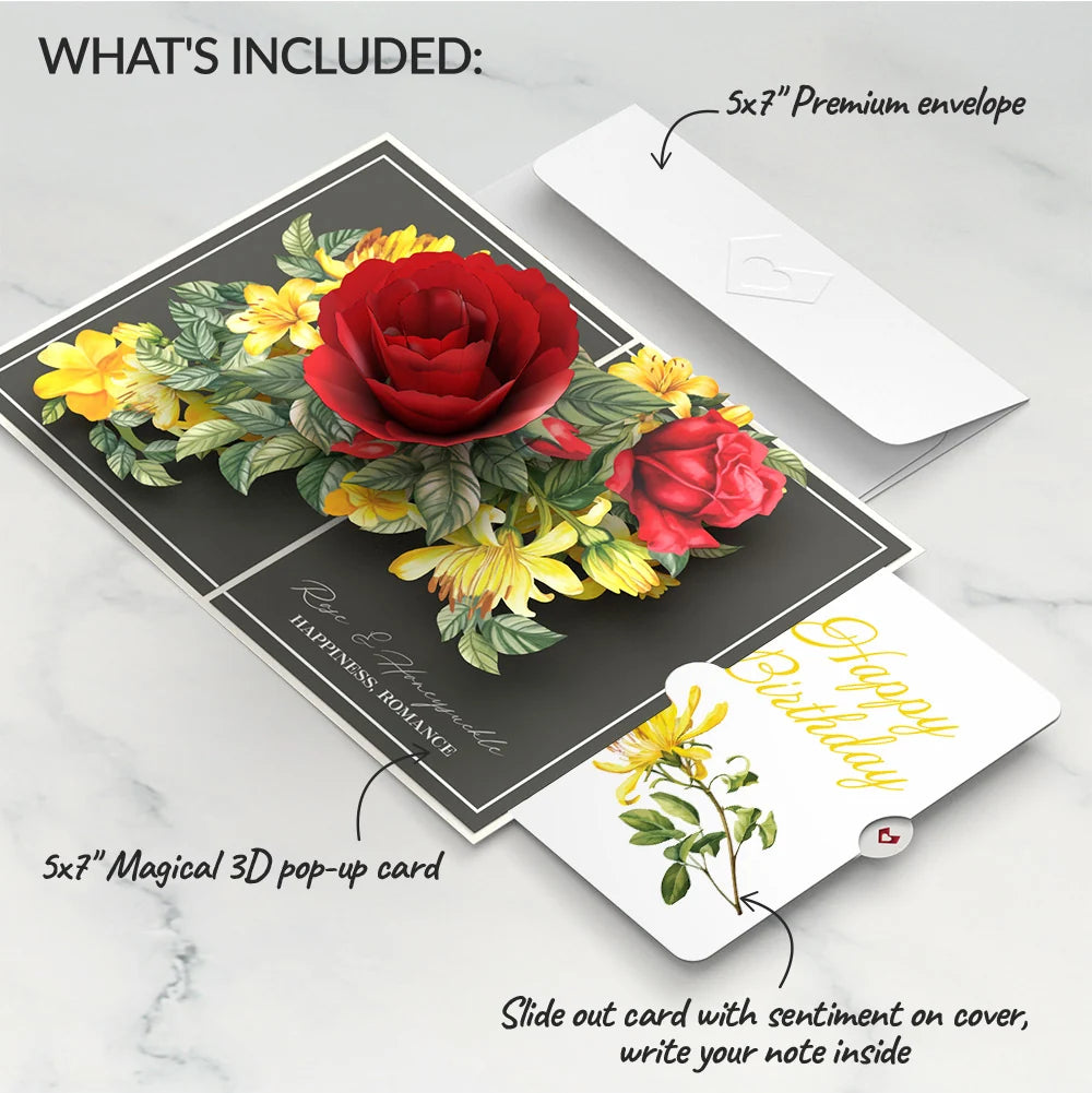 Lovepop Born to Bloom: June Birth Month Flowers Pop-Up Card and Sentiment Set