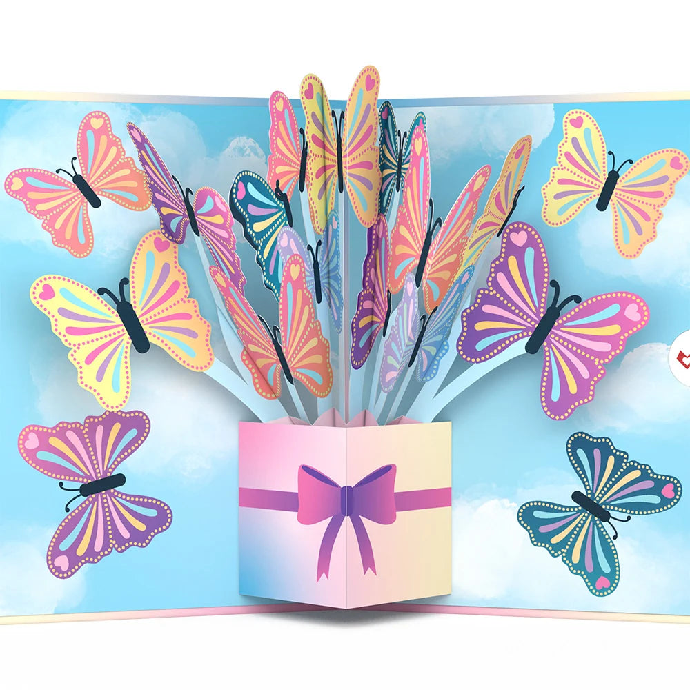 Lovepop Act Like It’s Your Birthday Butterflies Pop-Up Card