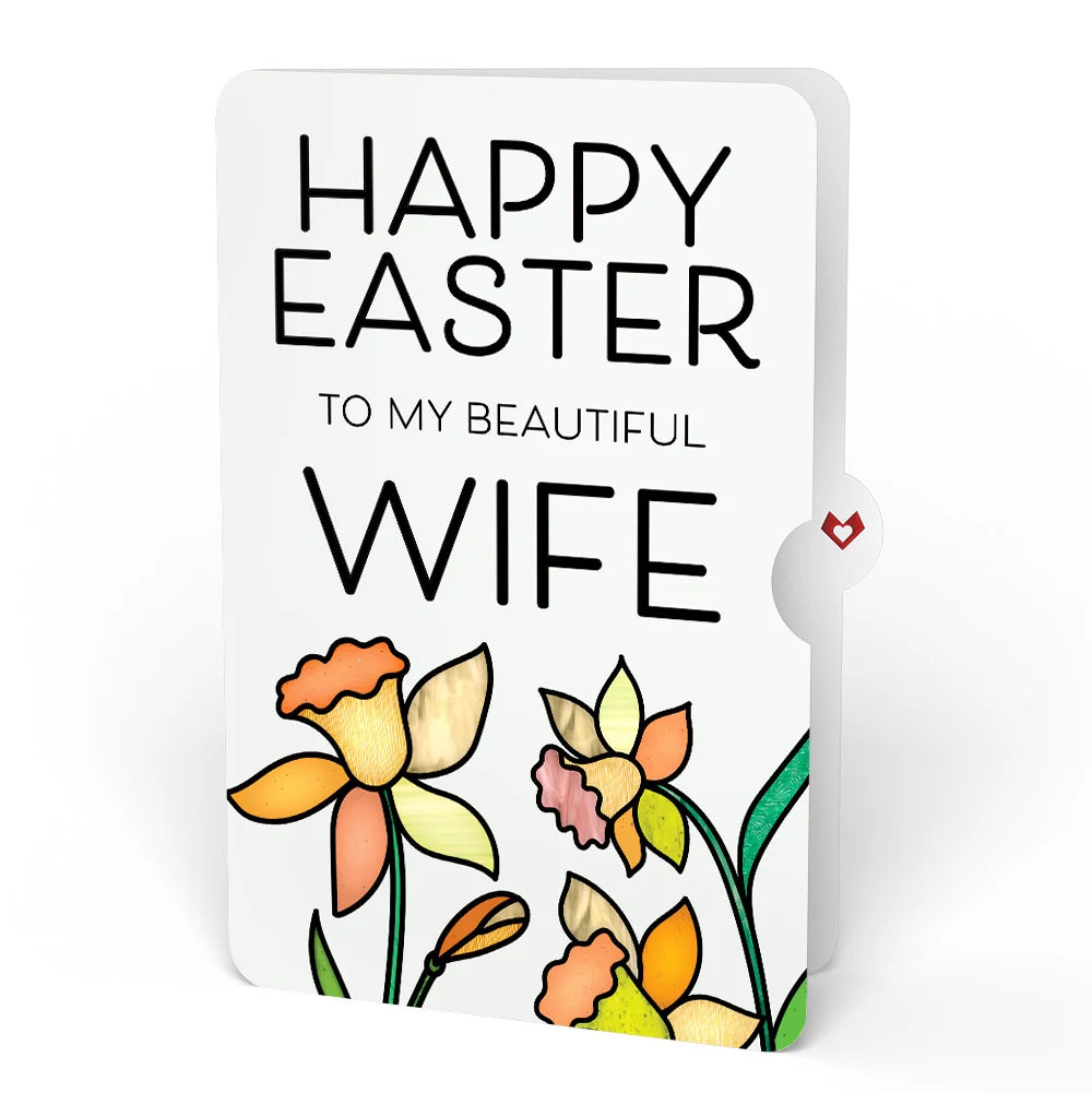 Lovepop Sunny Daffodil Easter Heartfelt Charm Card and Sentiment Set for Wife Bag