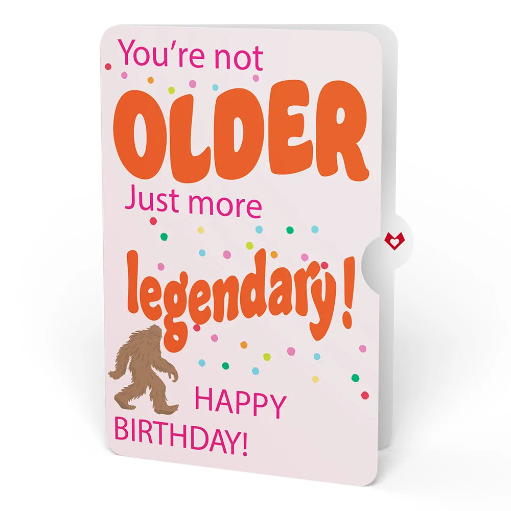 Lovepop Happy Birthday You F*cking Fossil Pop-Up Card and Not Older Just More Legendary Sentiment Set Candle