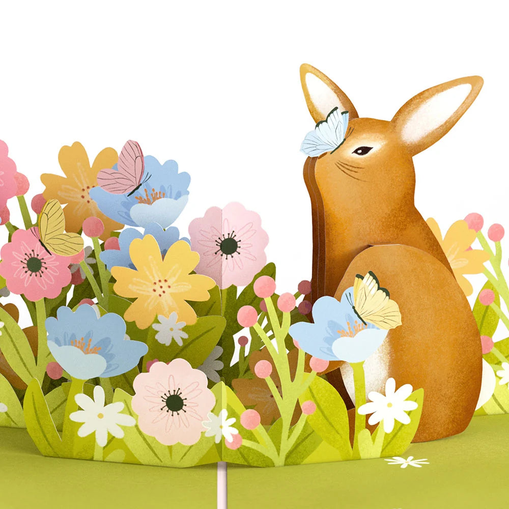 Lovepop Happy Easter Bunny Amid the Blossoms Pop-Up Card