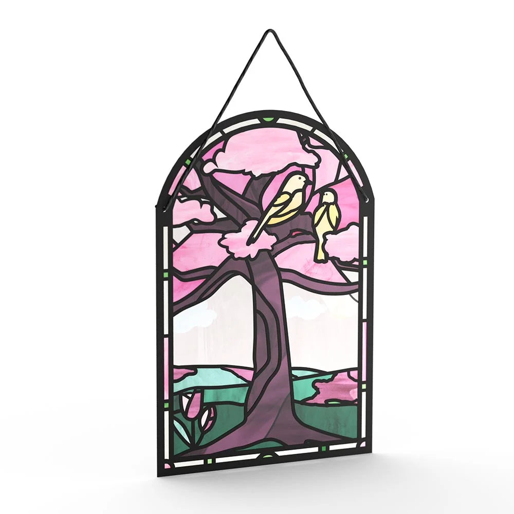 Lovepop You Brighten My World Birds Mother’s Day Suncatcher Card and Sentiment Set for Daughter Glass