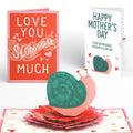 Lovepop Love You Slow Much Snail Mother’s Day Pop-Up Card and Blushing Slooooow Snail Sentiment Set for Mom