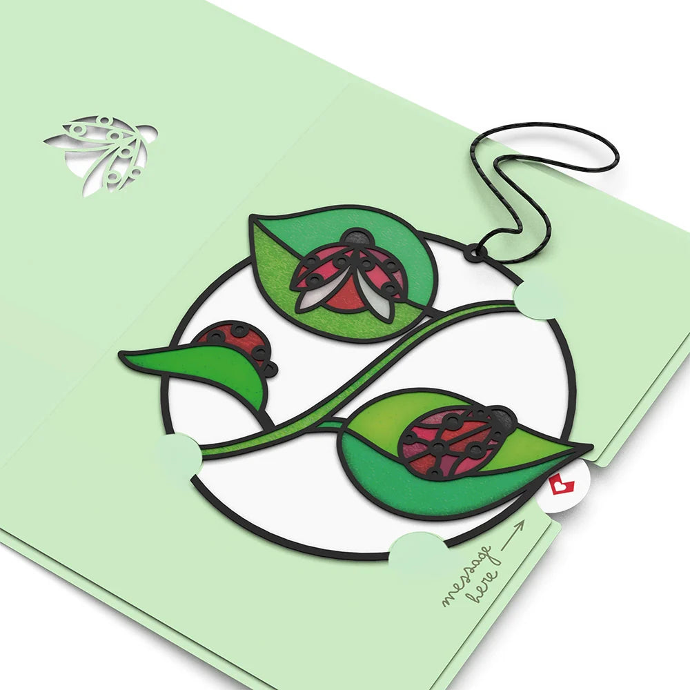 Lovepop Small Things with Big Meaning Ladybug Suncatcher Card