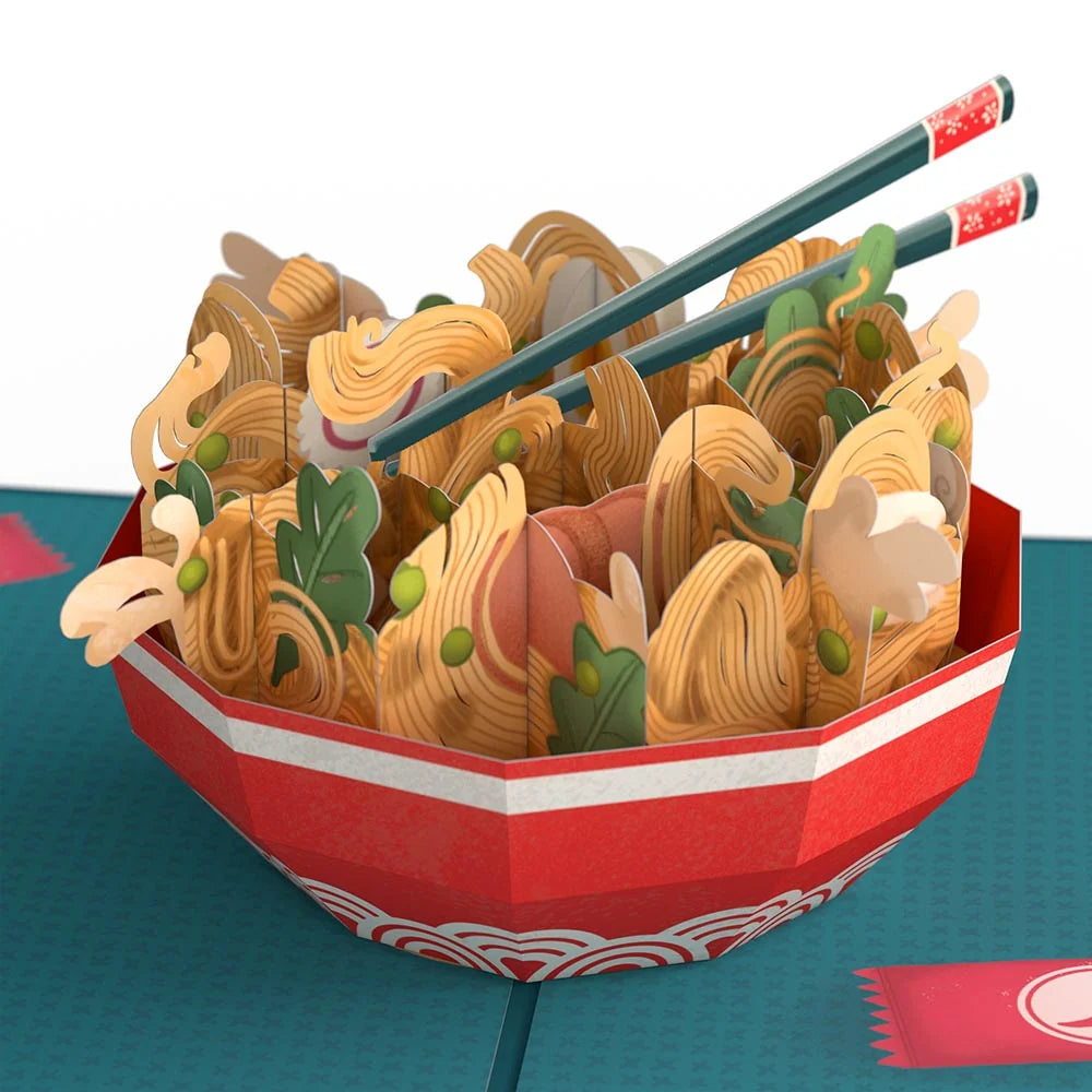 Lovepop Send Noods Spicy Birthday Pop-Up Card and Sentiment Set for Husband Bowl