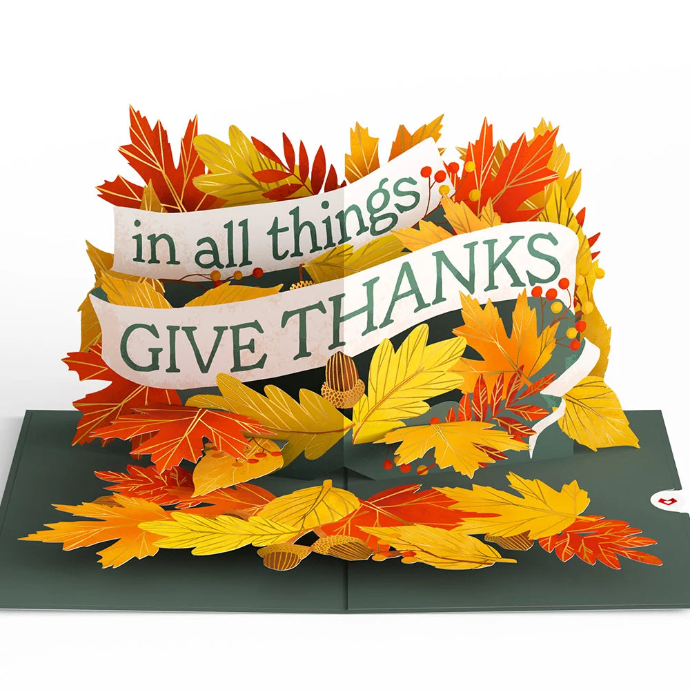 Lovepop In All Things, Give Thanks Pop-Up Card
