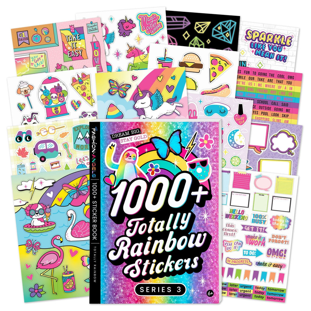 1000+ Totally Rainbow Super Colourful Stickers Cream
