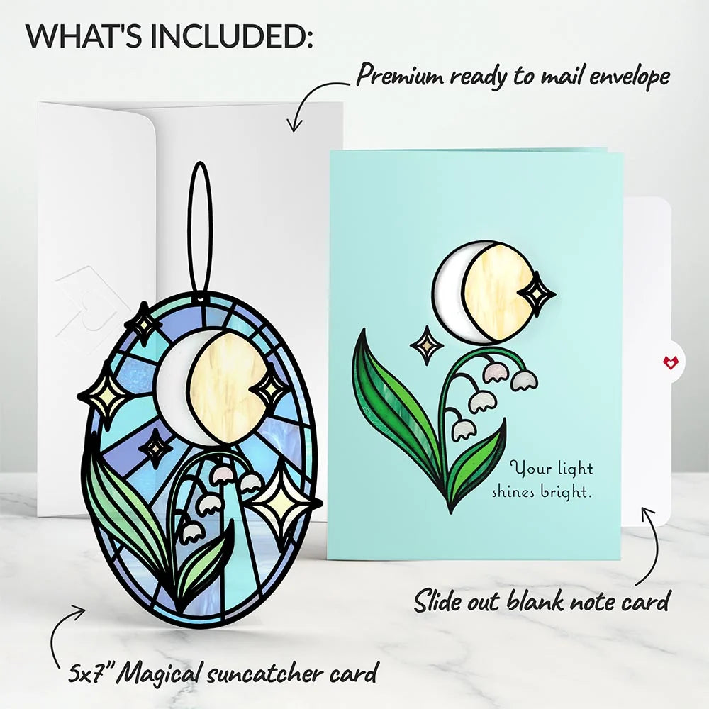 Lovepop Shine Bright Twilight Bloom Suncatcher Card