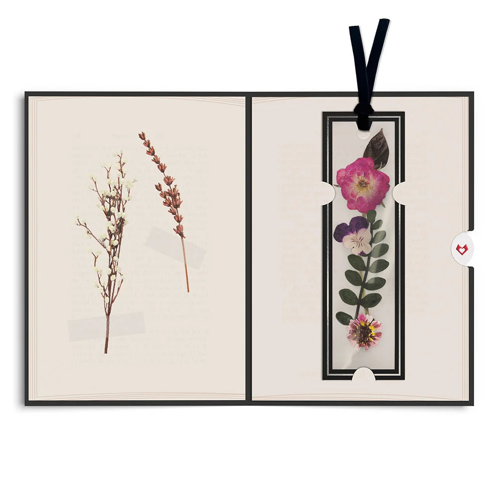 Lovepop Novel Day Petal Pressed Bookmark Card