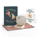 Lovepop Pizza Love Valentine Pop-Up Card and Perfect Slice Sentiment Set for Girlfriend Plate