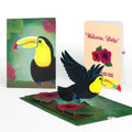 Lovepop Rainforest Toucan New Baby Pop-Up Card and Hibiscus Sentiment Set