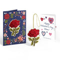 Lovepop Everlasting Rose Valentine HeartFelt Charm Card and Sentiment Set for Mom Cream