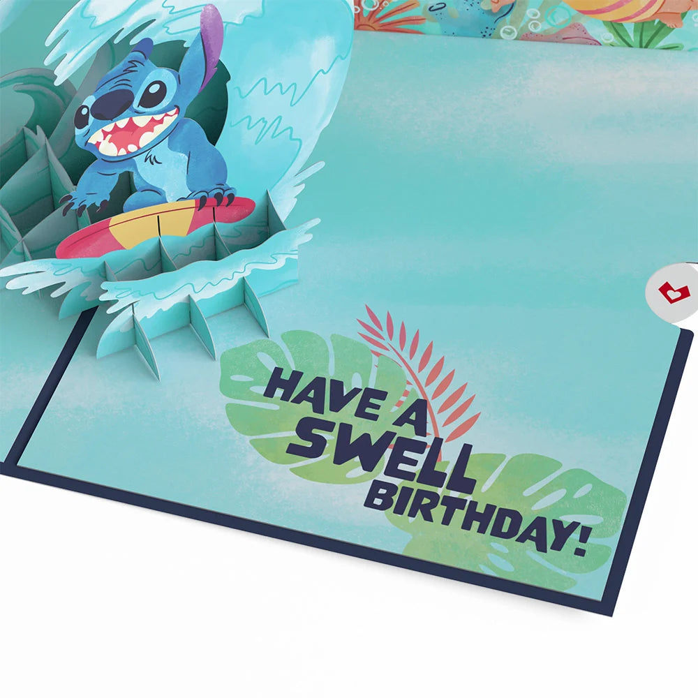 Lovepop Disney’s Stitch Birthday Pop-Up Card & Flower Buds Bouquet Bundle