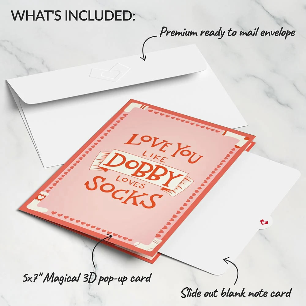 Lovepop Harry Potter Dobby Valentine’s Day Pop-Up Card