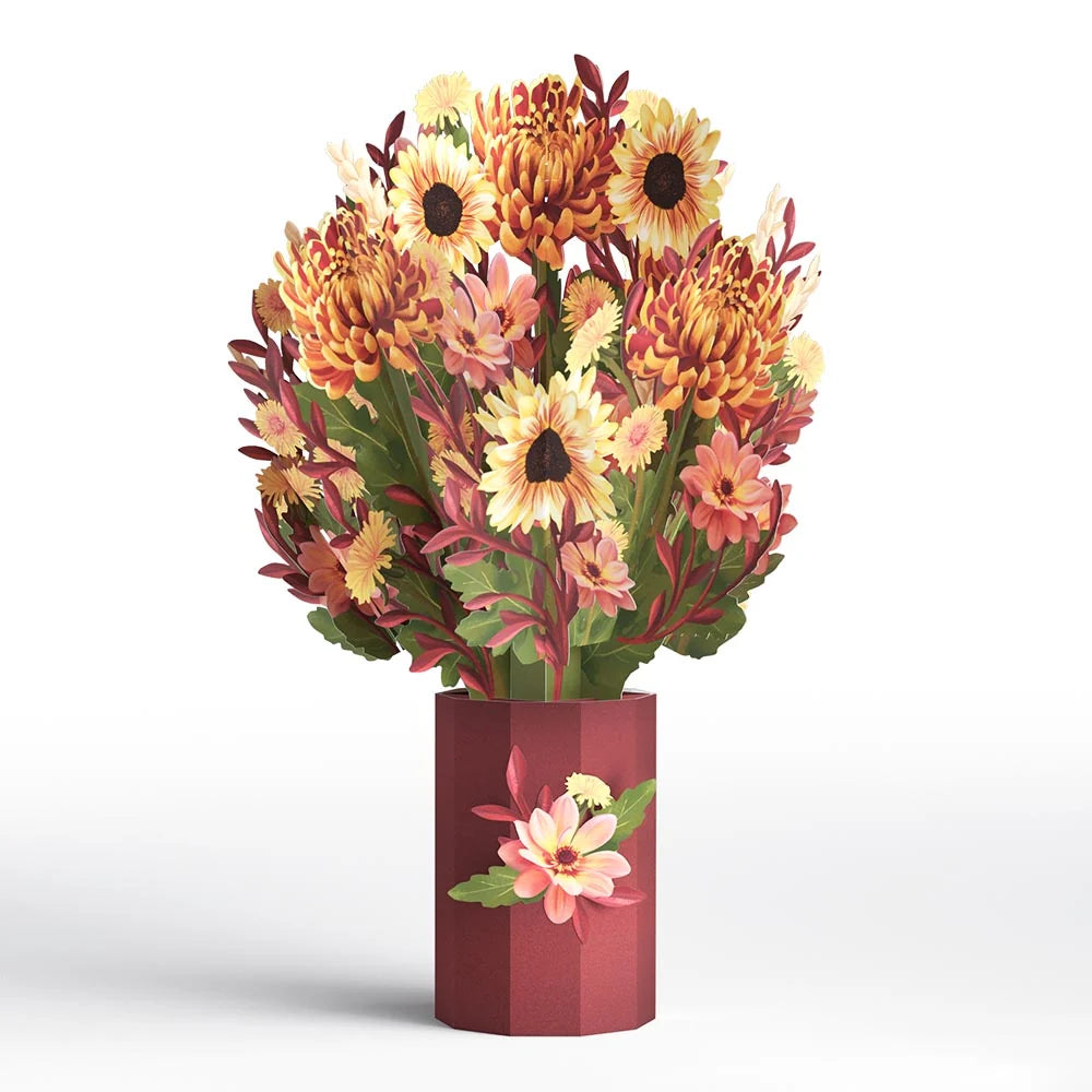 Lovepop Thanksgiving Gratitude Pop-Up Card & Bouquet Bundle