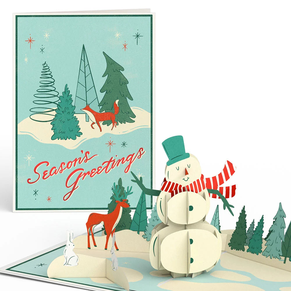 Lovepop Season’s Greetings Snowman Pop-Up Card