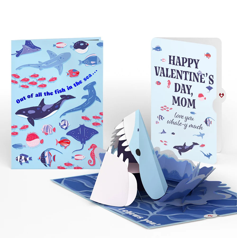 Lovepop I Chews You Shark Valentine Pop-Up Card and Sentiment Set for Mom