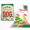 Lovepop Feliz Naughty Dog Christmas Pop-Up Card and Sentiment Set for Nana Cream