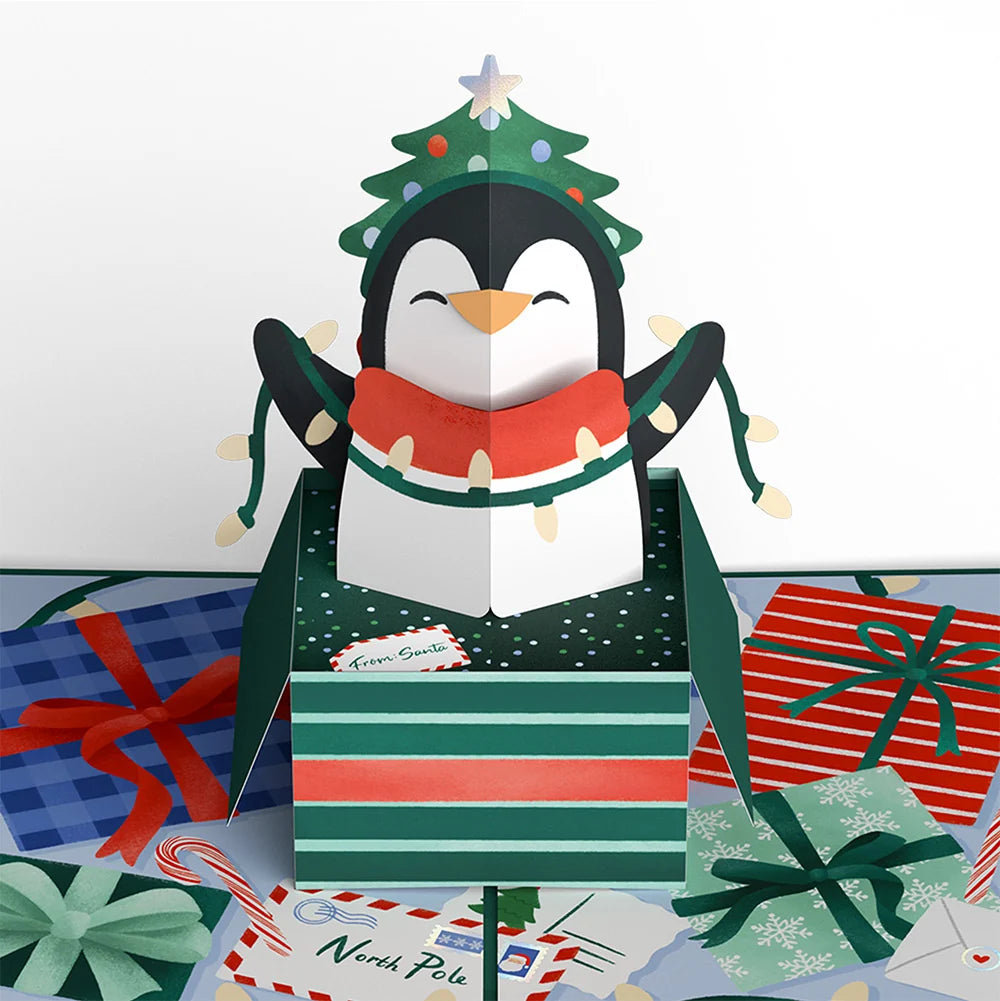 Lovepop Season’s Greetings Penguin Surprise Pop-Up Card and Sentiment Set for Daughter